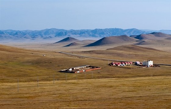 The vast expanse of the Mongolian steppe