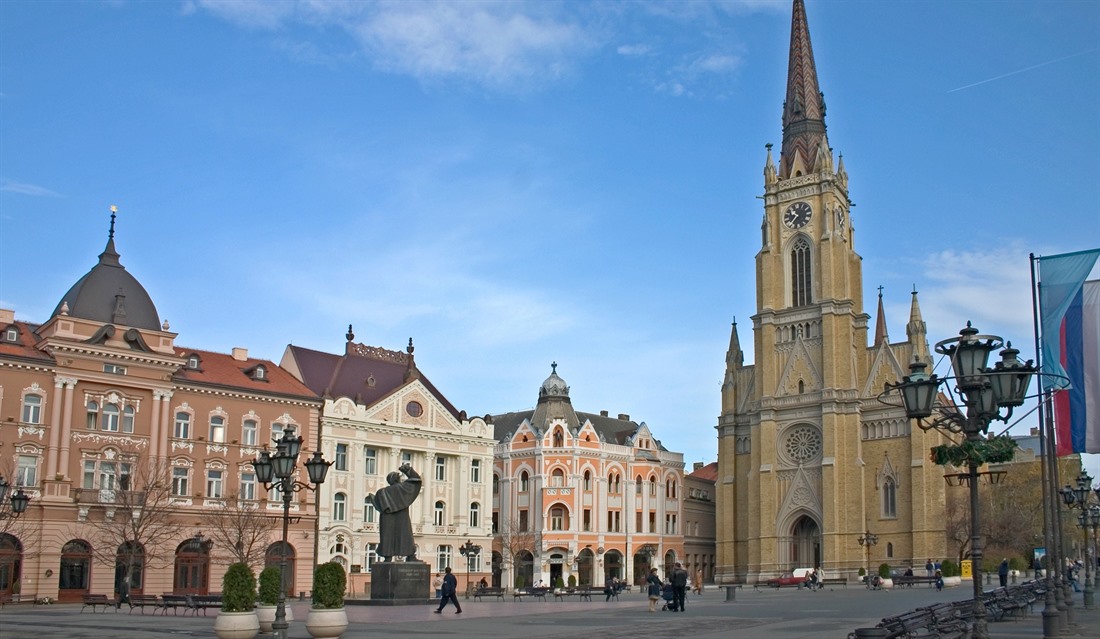 City square in Vojvodina