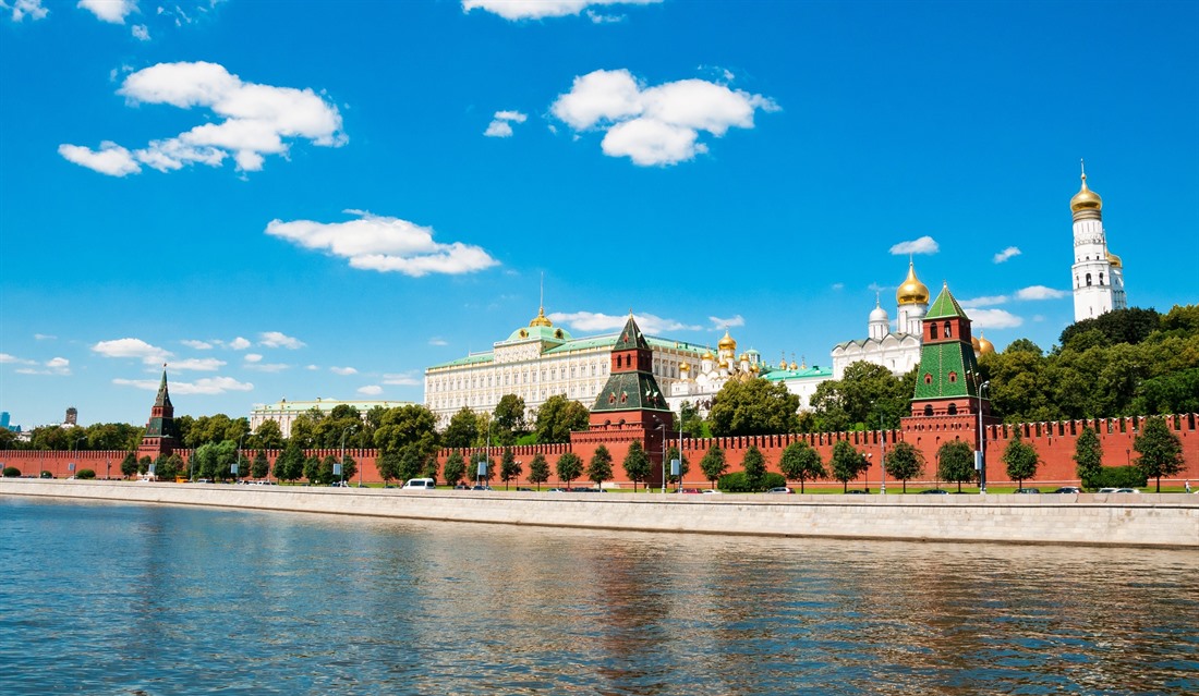 The Moscow Kremlin viewed from the river