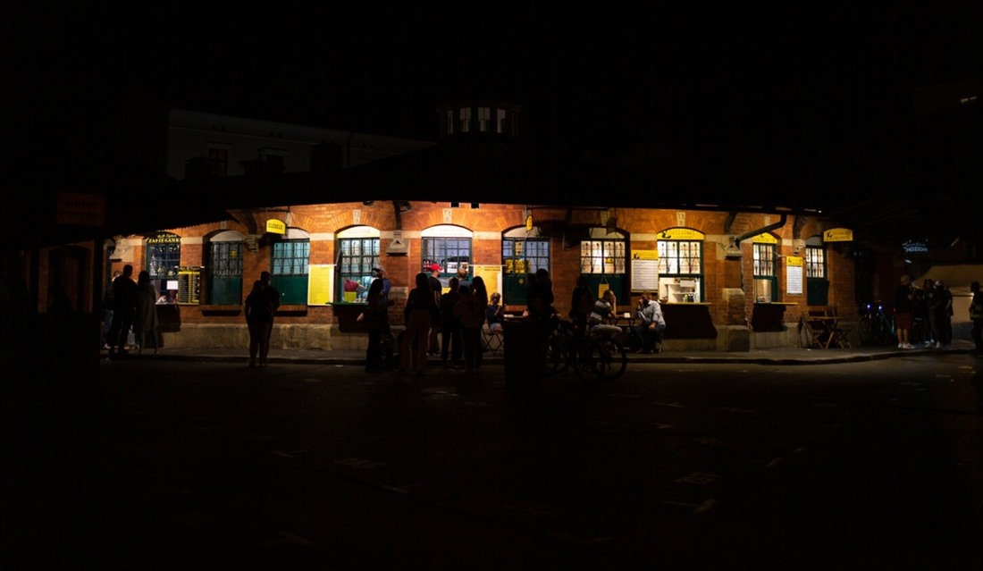 Jewish Quarter of Krakow by night