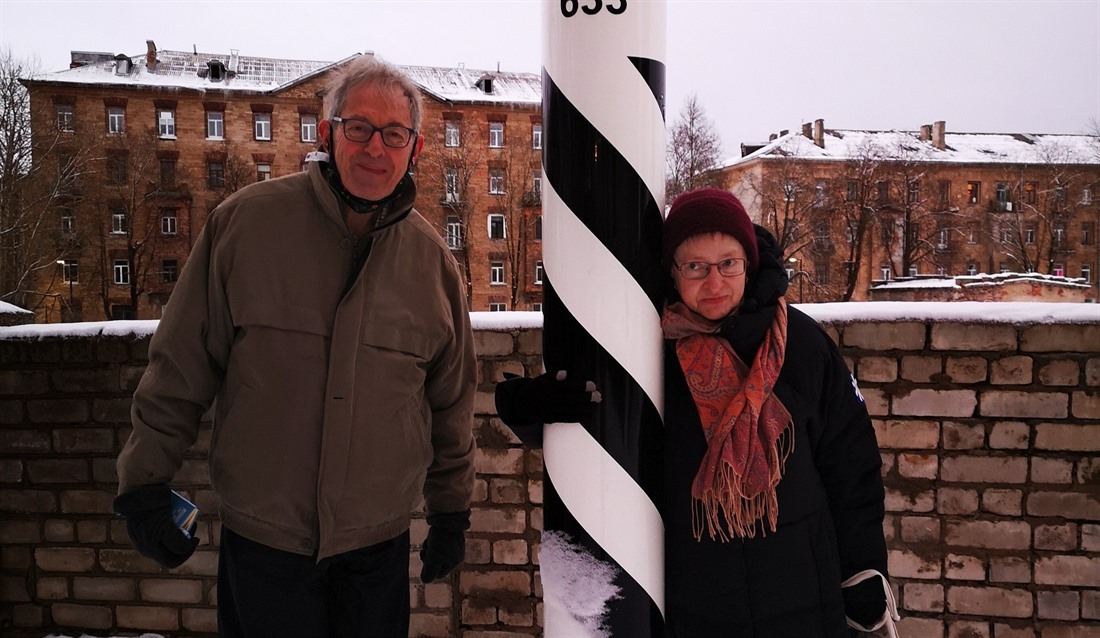 Neil and his wife, Tina, in Estonia researching his 8th Bradt Guide