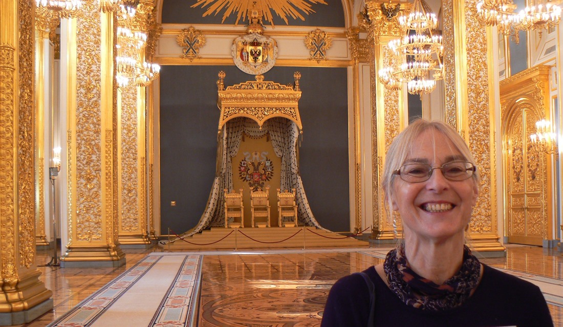 Christina inside the palace