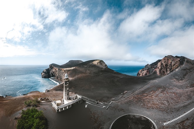 Capelinhos Lighthouse and landscape, Faial