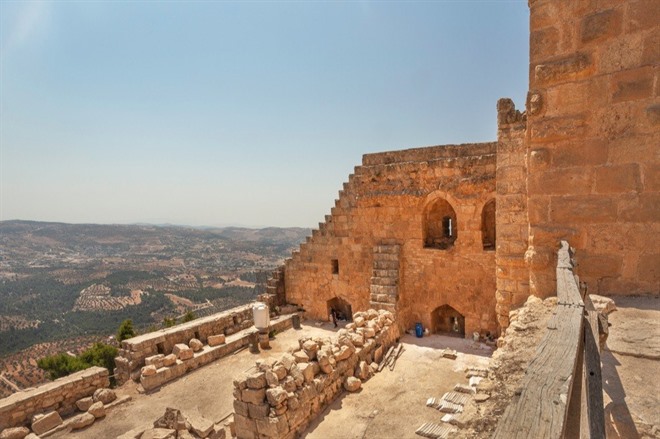 View from a Crusader castle, Ajloun 