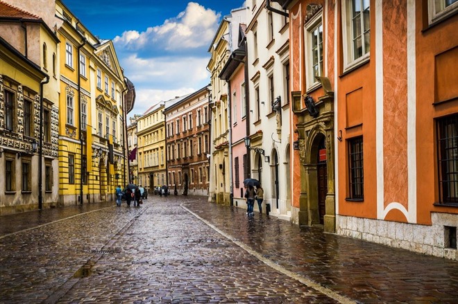 Street in Old Town, Krakow