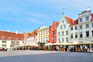 Very beautiful old Town Hall Square, Tallinn