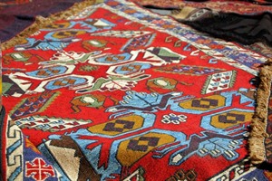 Georgian carpets in Tbilisi