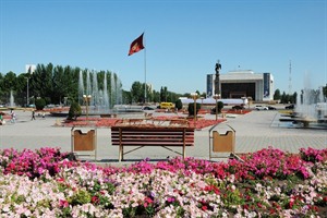 Central square in Bishkek