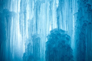Inside an ice cave in Svalbard
