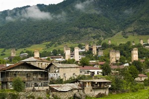Caucasus village, Mestia