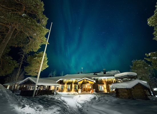 Northern Lights at the Hotel Wilderness Nellim