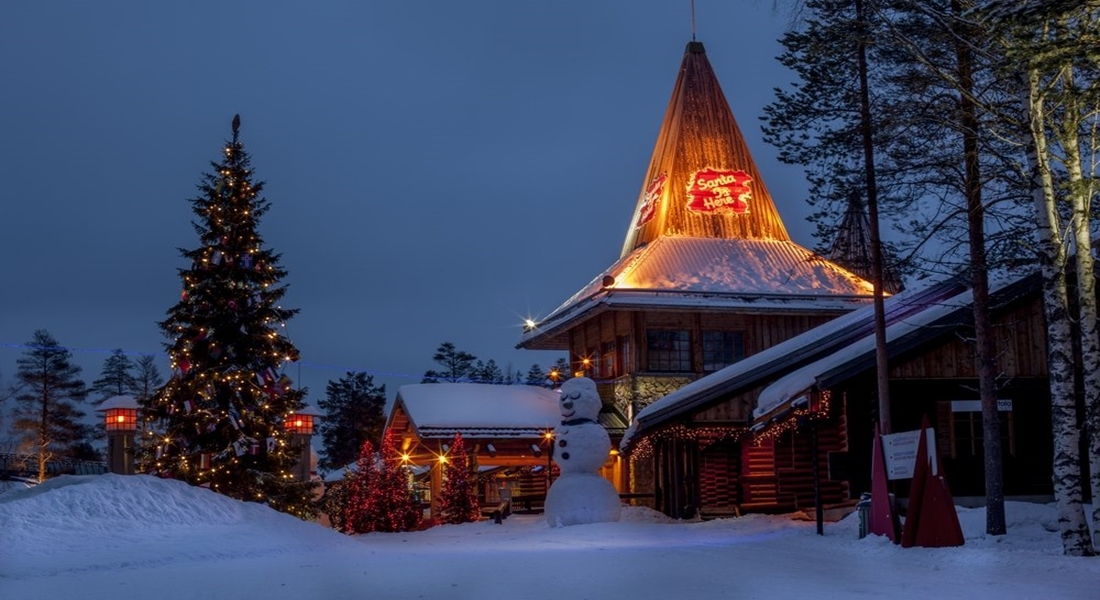 Santas village in Lapland Finland
