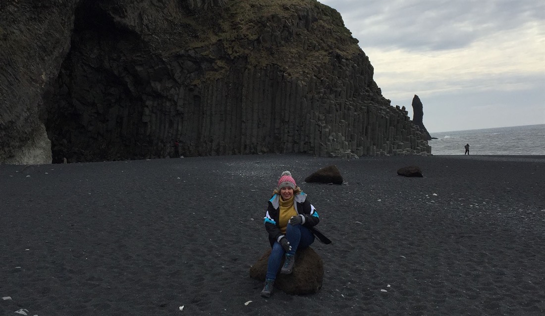 Ella at Reynisfjara Beach