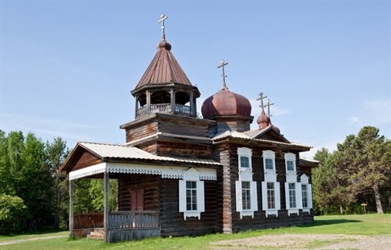 Wooden church at the Irkutsk Open Air Museum