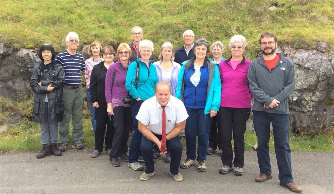 Michael Voss (far right) with Regent Holidays' Faroe Islands Group Tour clients and John (centre)