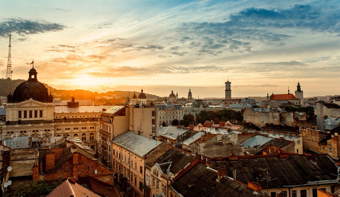 Sunrise over Lviv