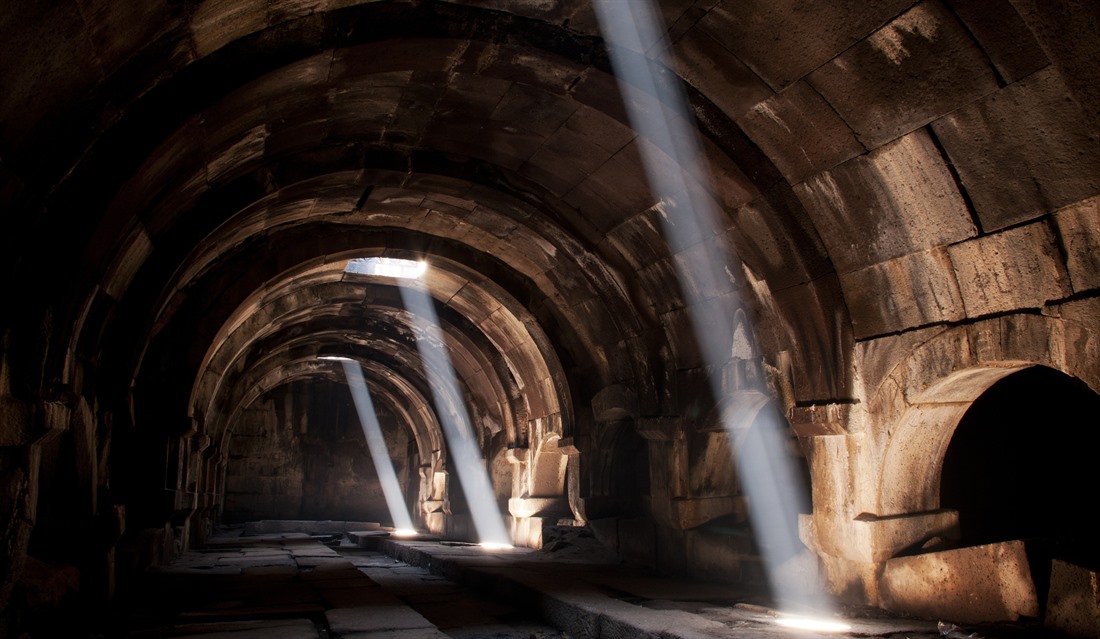 The well-preserved interior of Selim Caravanserai