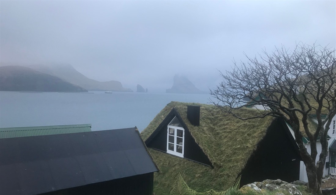 The village of Bøur, where we were welcomed and fed on our first night in the Faroes