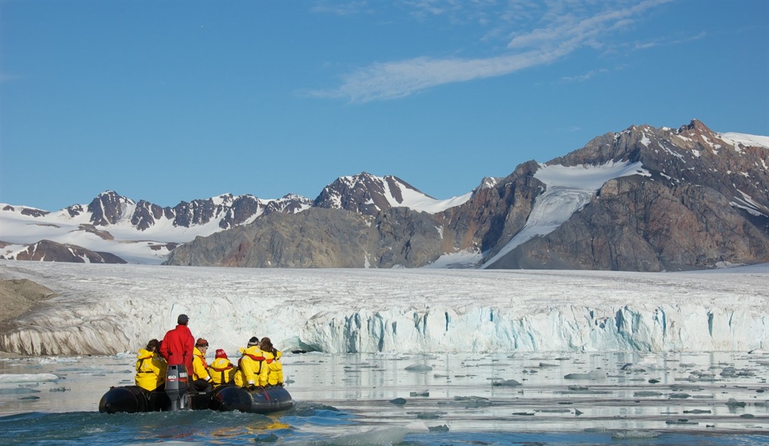Getting up close and personal to a Glacier on an expedition