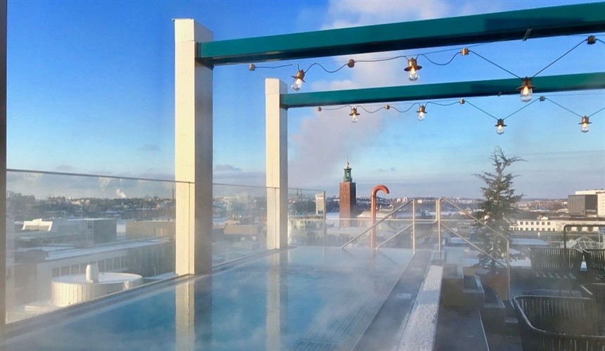 Rooftop Pool at Downtown Camper, Stockholm, Sweden