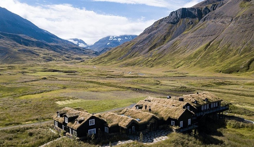 Aerial view of Deplar Farm 