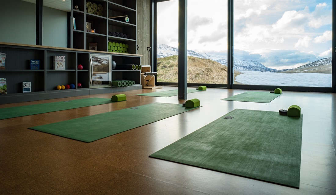 Yoga studio at Deplar Farm