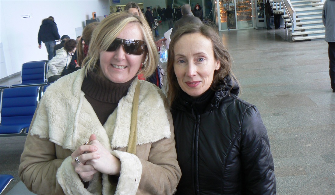 Olga and me at Kaliningrad Airport