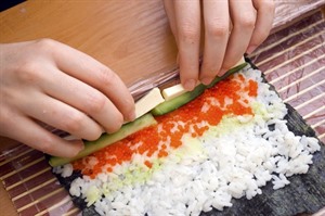 Sushi-making class