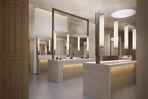 Changing room facilities (rendering image)