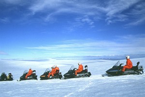 Snowmobiling In Iceland