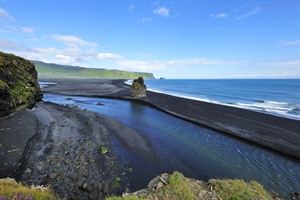 Black sand beach in Iceland