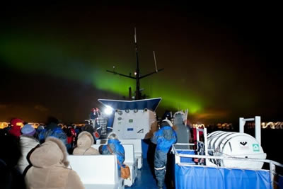 Northern Lights by Boat