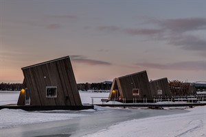 Water Cabins, Arctic Bath / Photo credit: Daniel Holmgren