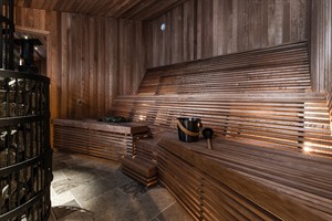 Sauna at Arctic Bath / Photo Credit Daniel Holmgren