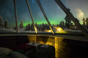 Northern lights at Aurora Village