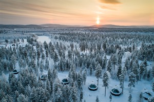 Aerial view of Aurora Village