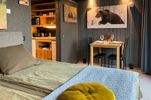 'Luxury bear cabin hide'