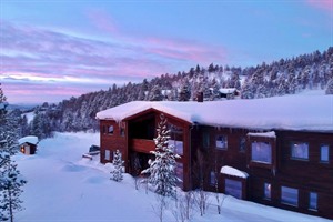 Aerial view of the lodge