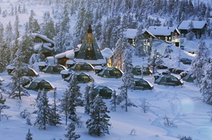 Aerial view of Golden Crown Levi Igloos