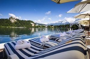 Beach area at Grand Hotel Toplice