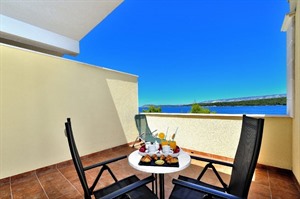 Deluxe room balcony at Hotel Antica, Stari Grad