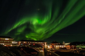 Northern Lights above the Hotel Arctic