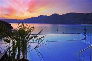 Outdoor swimming pool at Hotel Cavtat