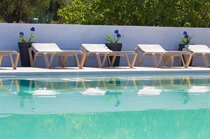 Outdoor pool at Hotel Kanajt