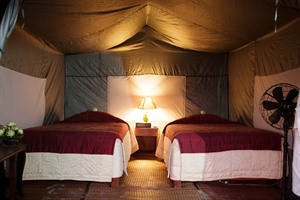 Temple camping - interior