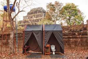 Temple camping - bathroom facilities