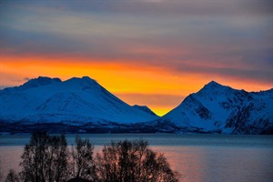 Lyngen alps in the distance