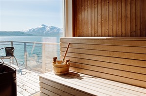 Cabin Sauna at Malangen Resort, Norway