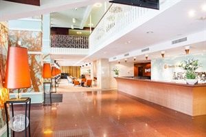 Reception area of Nordic Hotel Forum