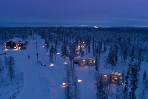 Aerial scene of the Northern Lights Ranch